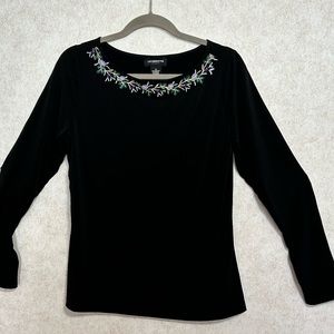 Liz Claiborne size M Black top